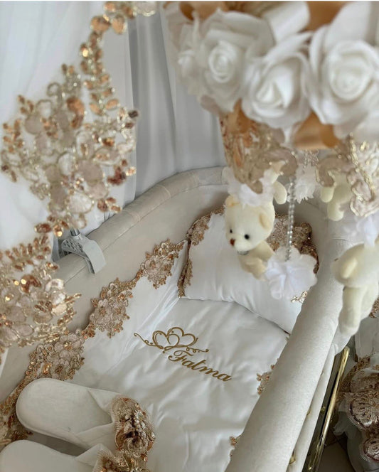 Set Lenjerie Bebe White Gold