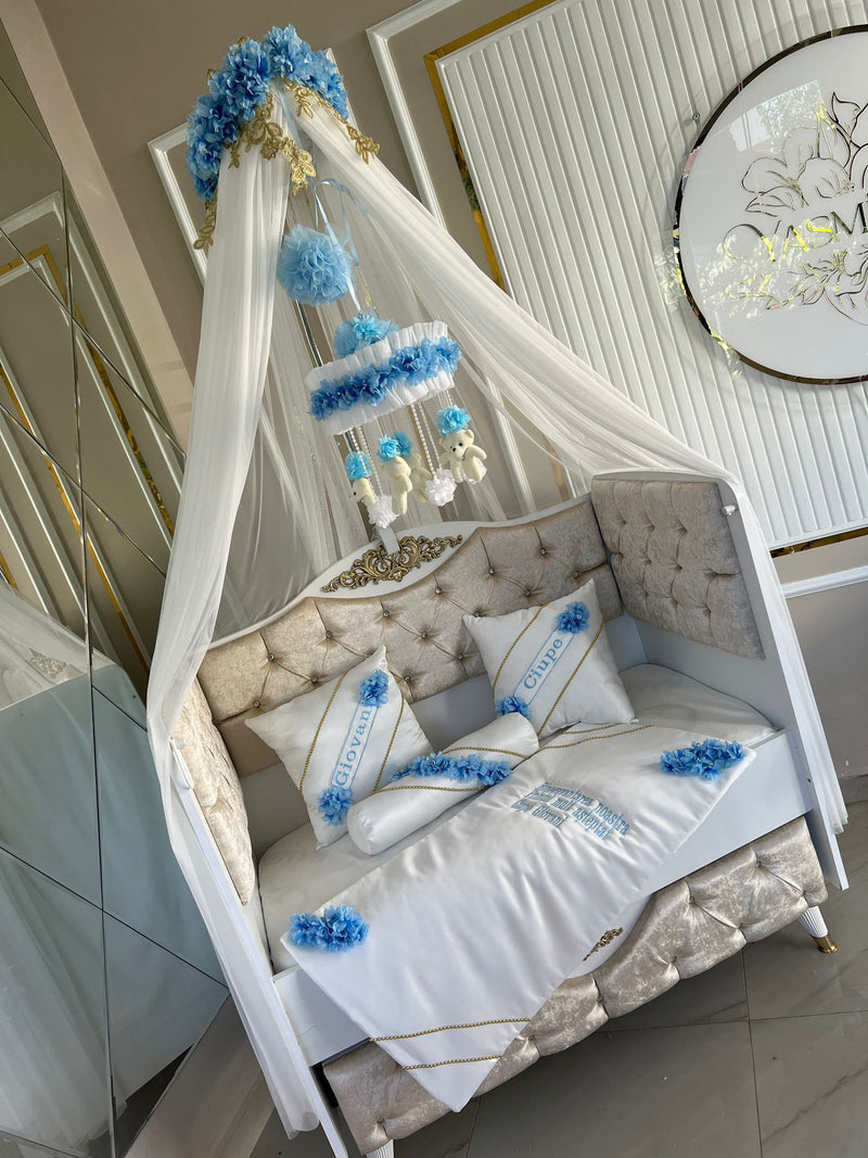 Pătuț Blue Angel pentru Bebeluș