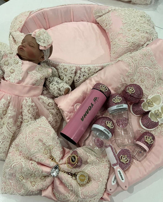 Set Nou-Nascut Queen Pink