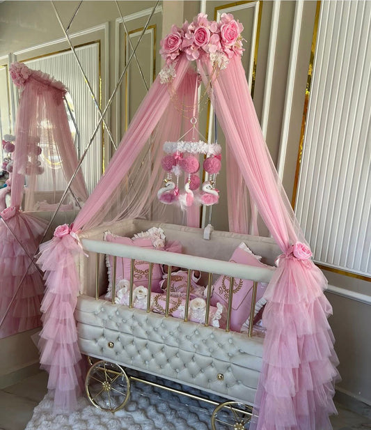 Pătuț Tip Cărucior Pink Elegance