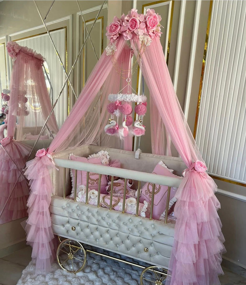 Pătuț Tip Cărucior Pink Elegance