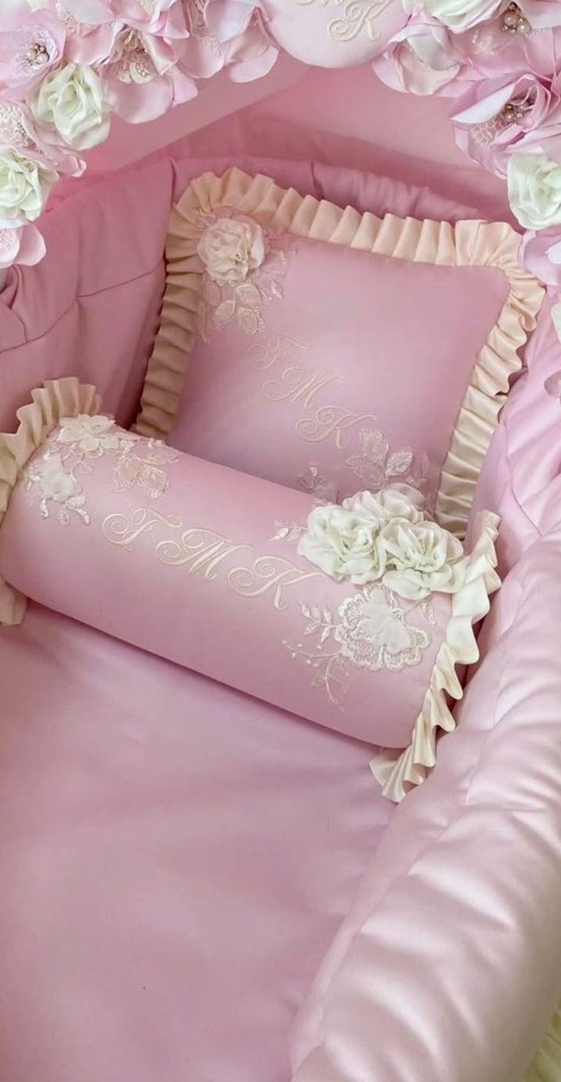 Set Lenjerie Pătuț & Bebe Royal Pink